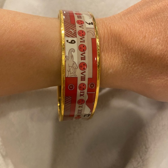 Vintage Hermes Moon Phase Roman Numeral Bangle Bracelet - Picture 3 of 10